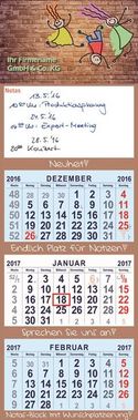 3-month Calendar